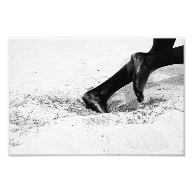 dem Sand ausgehen Fotodruck (Vorne)