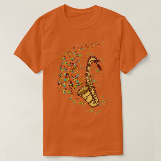Dem Sax angepasst T-Shirt (Design vorne)