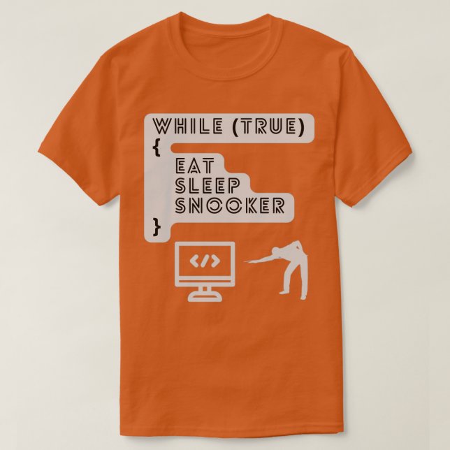 Dem Snooker v4 zugeschrieben T-Shirt (Design vorne)