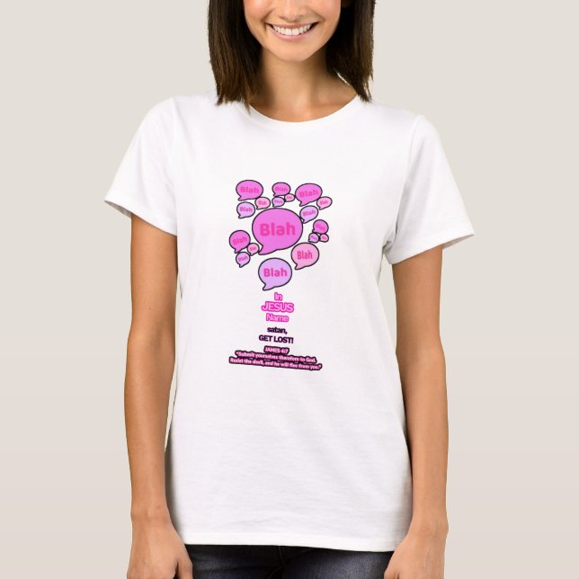 Dem Teufel widerstehen - Rosa T-Shirt (Vorderseite)