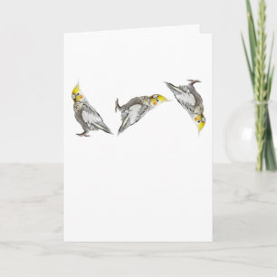 Dem Vogel den Finger zeigen Nymphensittich Lustige Karte