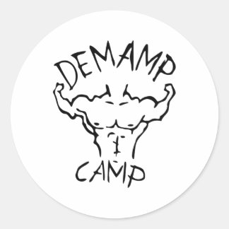 Demamp-Camp-Fitness-Enthusiast  Runder Aufkleber