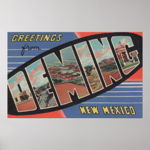 Demand, New Mexico - Großbuchstaben Szenen Poster