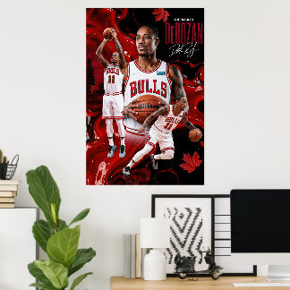 DeMar DeRozan Chicago Bulls Dynamisches Poster Art