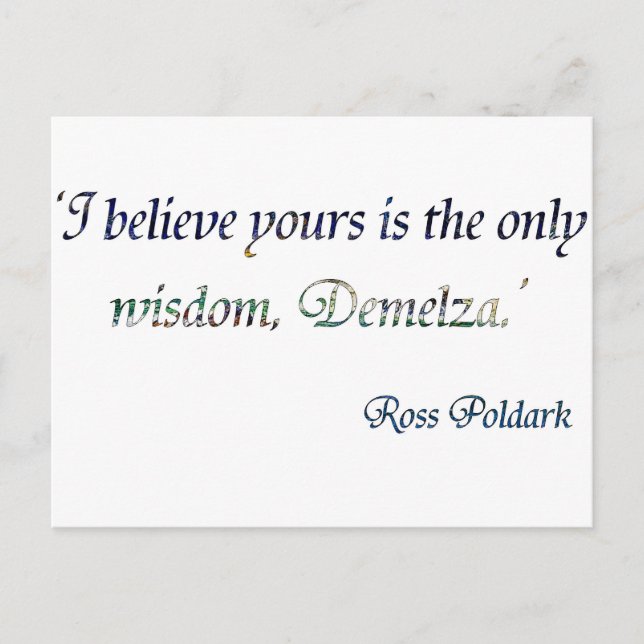 Demelza Poldark Postkarte (Vorderseite)