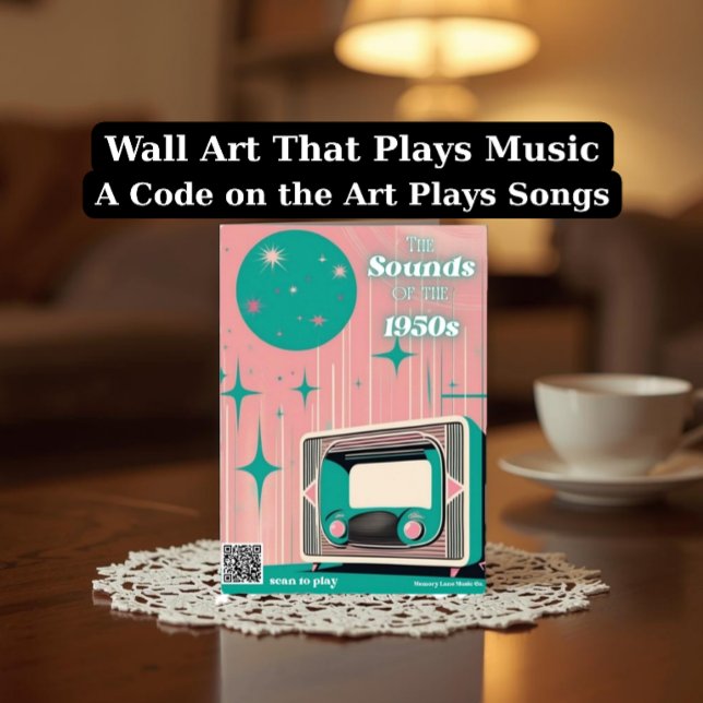 Demenz-Besuchskarten mit Musik-Playlist der 1950er Postkarte (Von Creator hochgeladen)