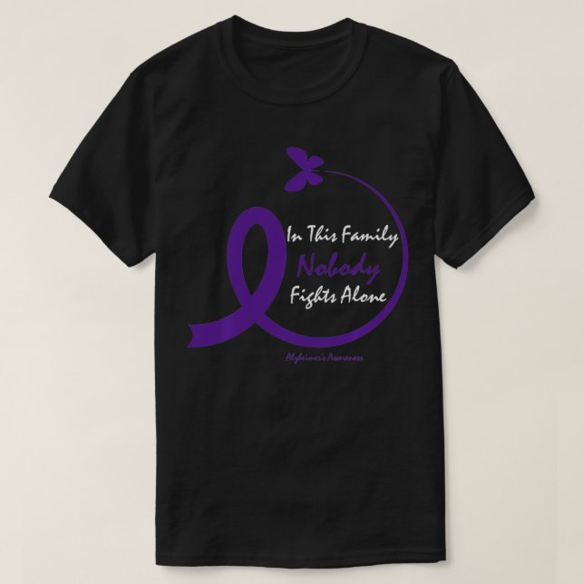 Demenz gibt Mama Vater Oma Lila Alzheimer A T-Shirt (Design vorne)