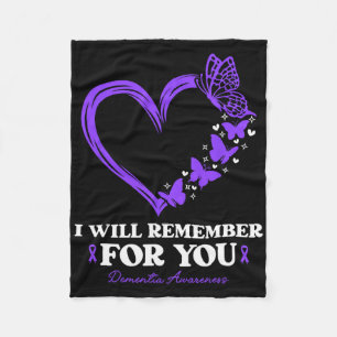 Demenz I Will Remember For You Heimerheimer Fleecedecke