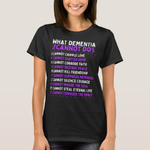 Demenz Sensibilisierung Alzheimers Warrior Ribbon T-Shirt