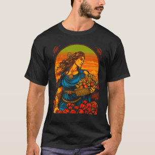 Demeter Griechische Mythologie Göttin Erntearbeite T-Shirt