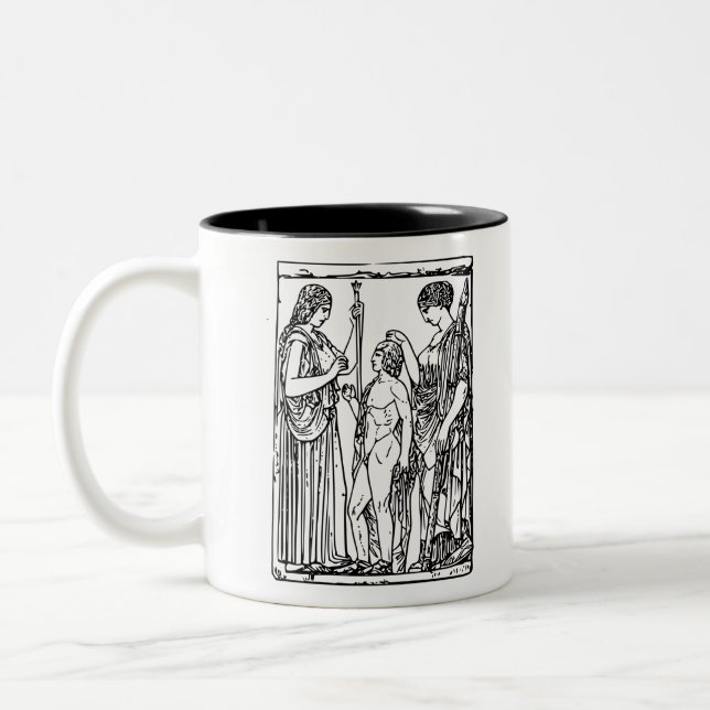 Demeter und Persephone Zweifarbige Tasse (Links)