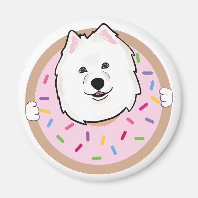 Demi die samoyed magnet (Vorne)