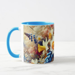 DEMI ` floral daffodil ~ Tasse