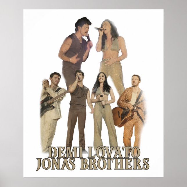 Demi Lovato Jonas Brothers Poster (Vorne)