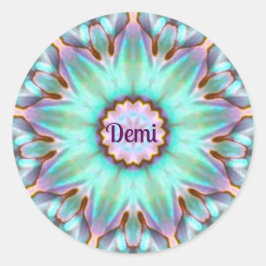 DEMI ~ Personalisierte Paua Muschel Sticker ~