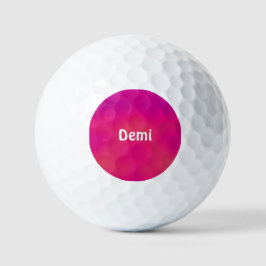 DEMI ~ Shades Pink gemustert Golf Ball - einzigart