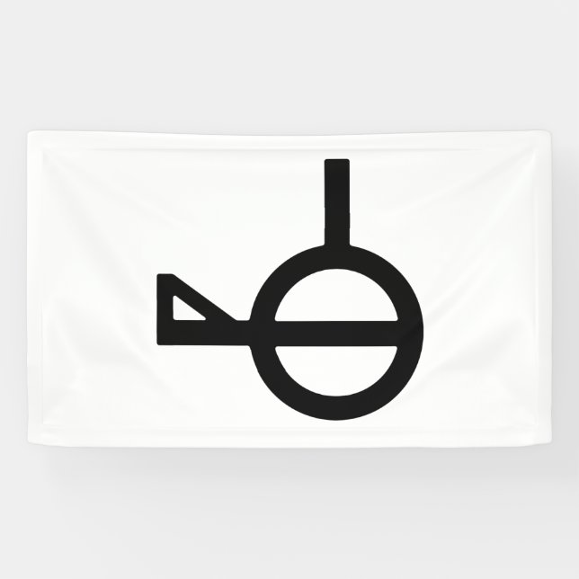 Demiagender Symbol für das dritte Geschlecht Banner (Horizontal)