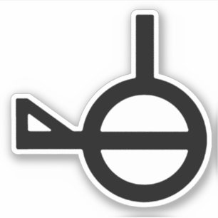 Demiagender Third Gender Gendersymbol Aufkleber