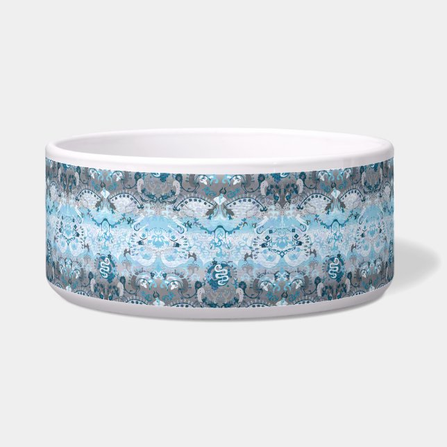 Demiboy Dragon Damask - Stilvolle Farben für die P Napf (Vorderseite)