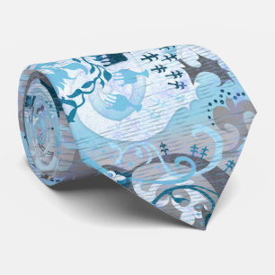 Demiboy Dragon Damask - Stylische Flag-Farben Krawatte