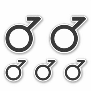 Demiboy Gender Symbol Aufkleber