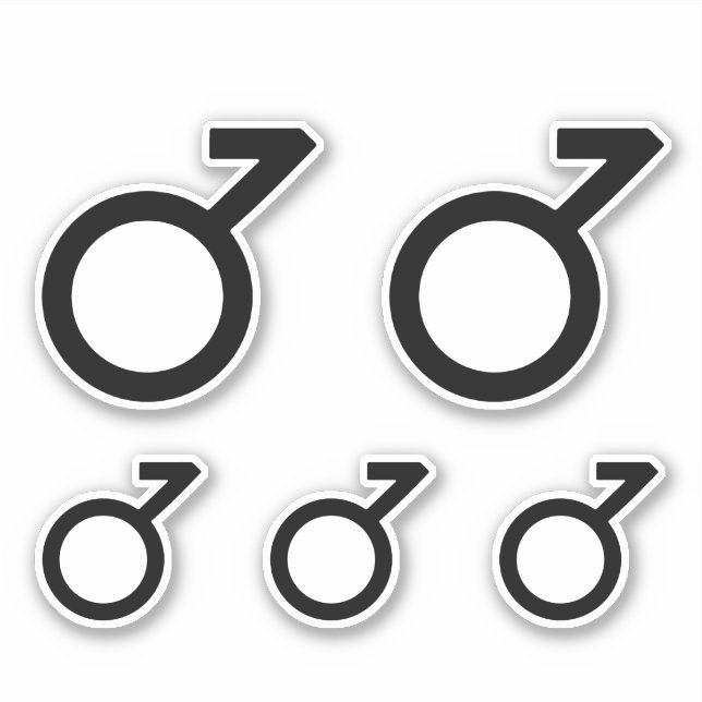 Demiboy Gender Symbol Aufkleber (Vorderseite)