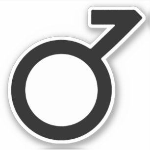 Demiboy Gender Symbol Aufkleber