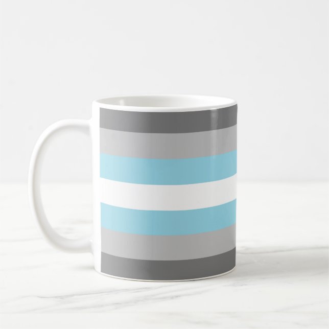 Demiboy Pride Flag Kaffeetasse (Links)