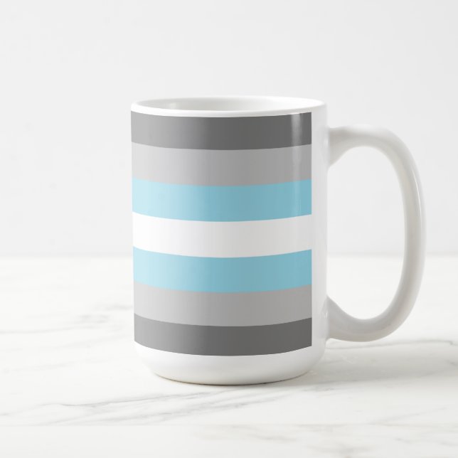 Demiboy Pride Flag Kaffeetasse (Rechts)