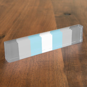 Demiboy Pride Flag Namensplakette