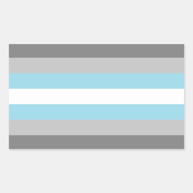 Demiboy Pride Rechteckiger Aufkleber (Vorderseite)