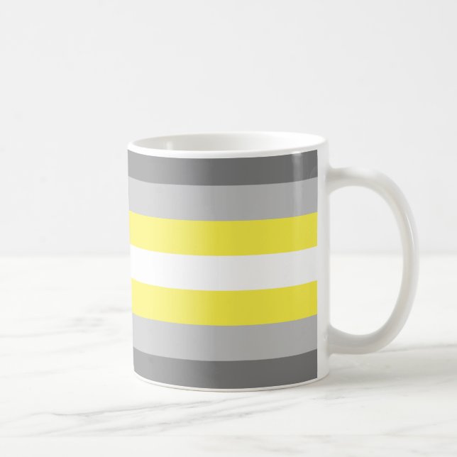 Demigender Pride Flag Kaffeetasse (Rechts)