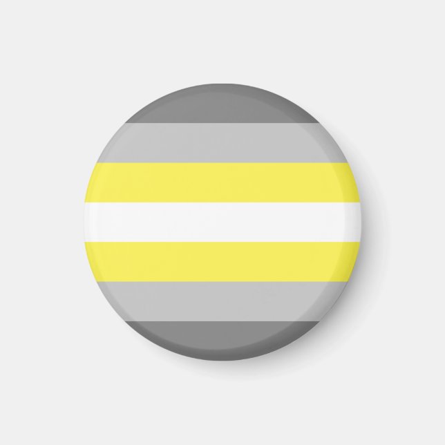 Demigender Pride Flag Magnet (Vorne)