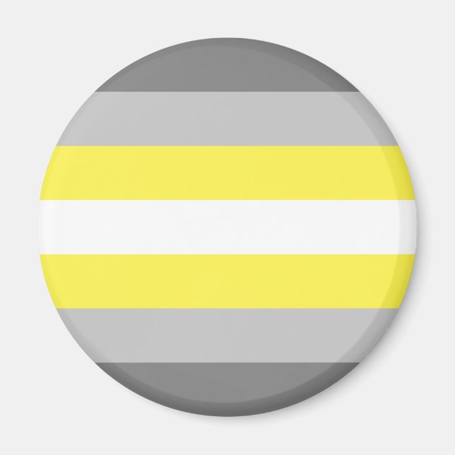 Demigender Pride Flag Magnet (Vorne)