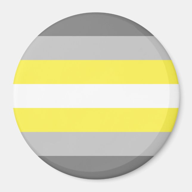 Demigender Pride Flag Magnet (Vorne)