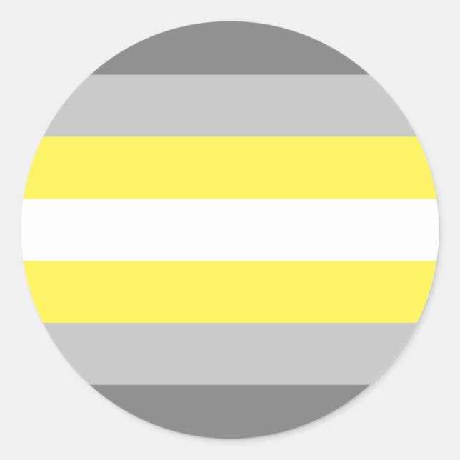 Demigender Pride Flag Runder Aufkleber (Vorderseite)