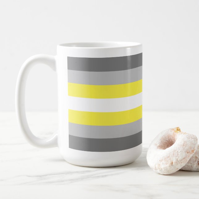 Demigender Pride Kaffeetasse (Mit Donut)