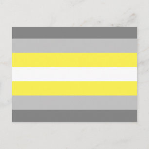 Demigender-Stolzflagge Postkarte
