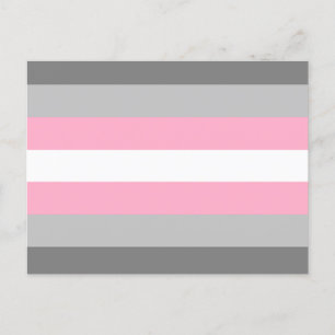 DemiGirl Flag Feiertagspostkarte