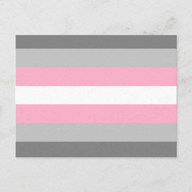 DemiGirl Flag Feiertagspostkarte (Vorderseite)