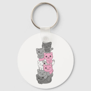 Demigirl Flag Kat Pride Lgbtq Niedlich Cat Schlüsselanhänger