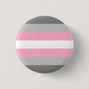 Demigirl-Flagge LGBT Button