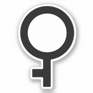 Demigirl Gender Symbol Aufkleber