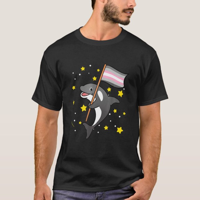 Demigirl Orca Demigirl Pride T-Shirt (Vorderseite)