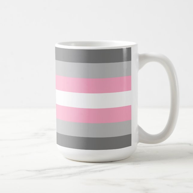 Demigirl Pride Flag Kaffeetasse (Rechts)