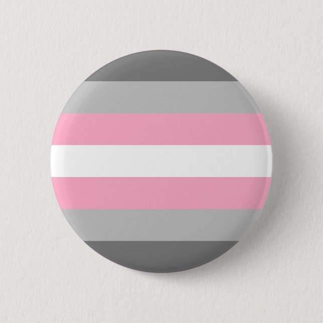 Demigirl Pride Flag LGBT Pride Button (Vorderseite)