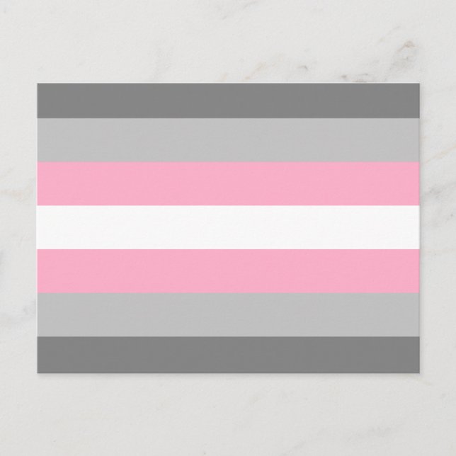 Demigirl Pride Flag Postkarte (Vorderseite)