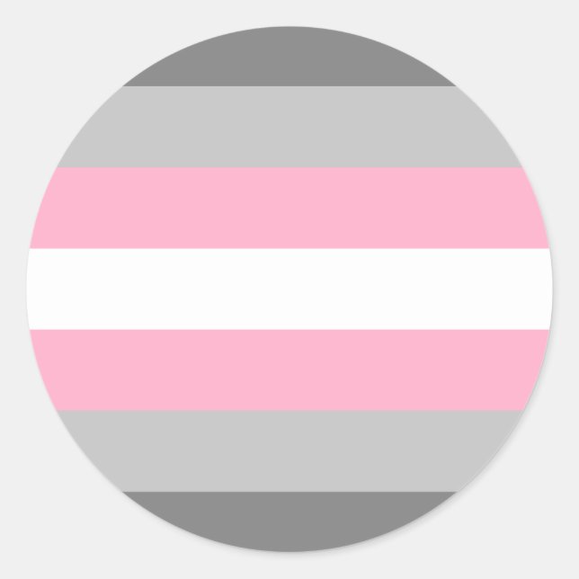 Demigirl Pride Flag Runder Aufkleber (Vorderseite)