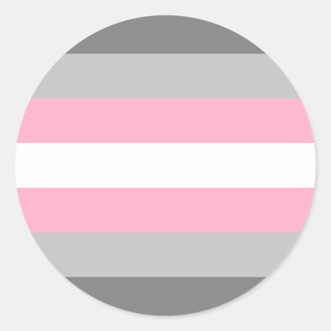 Demigirl Pride Flag Runder Aufkleber (Vorderseite)