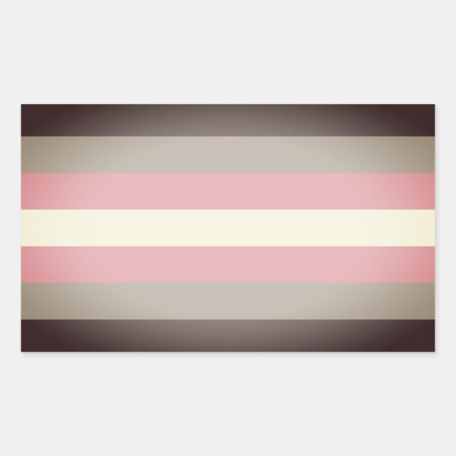 Demigirl Pride Rechteckiger Aufkleber (Vorderseite)